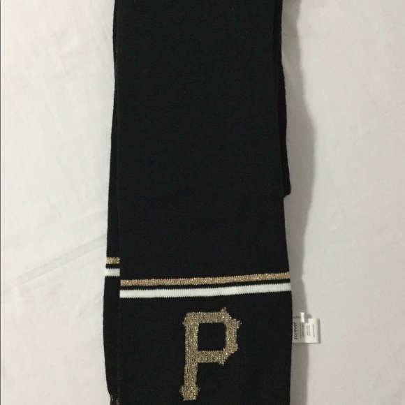 PITTSBURGH PIRATES BLACK/GOLD 40 x 7” SCARF NEW! - Picture 2 of 10